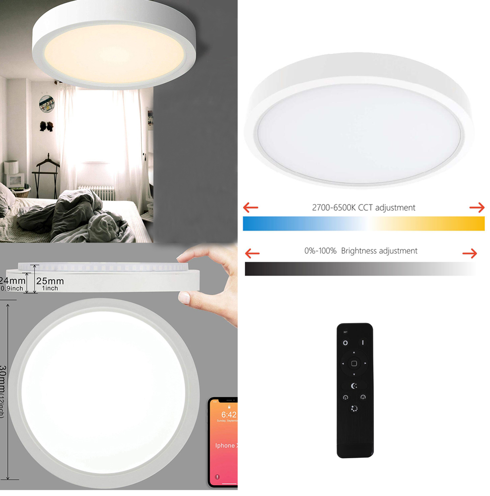 24W LED Remote Control Light (PS-CL98L-24W-DCT) 