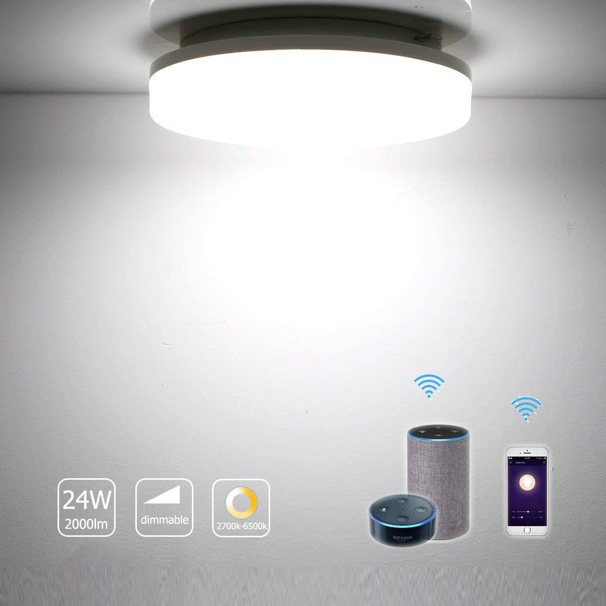 24W 18W 15W Wifi Smart Ceiling Light (PS-SL78L-24W-APP)