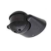 all-black design IP44 PIR motion sensor